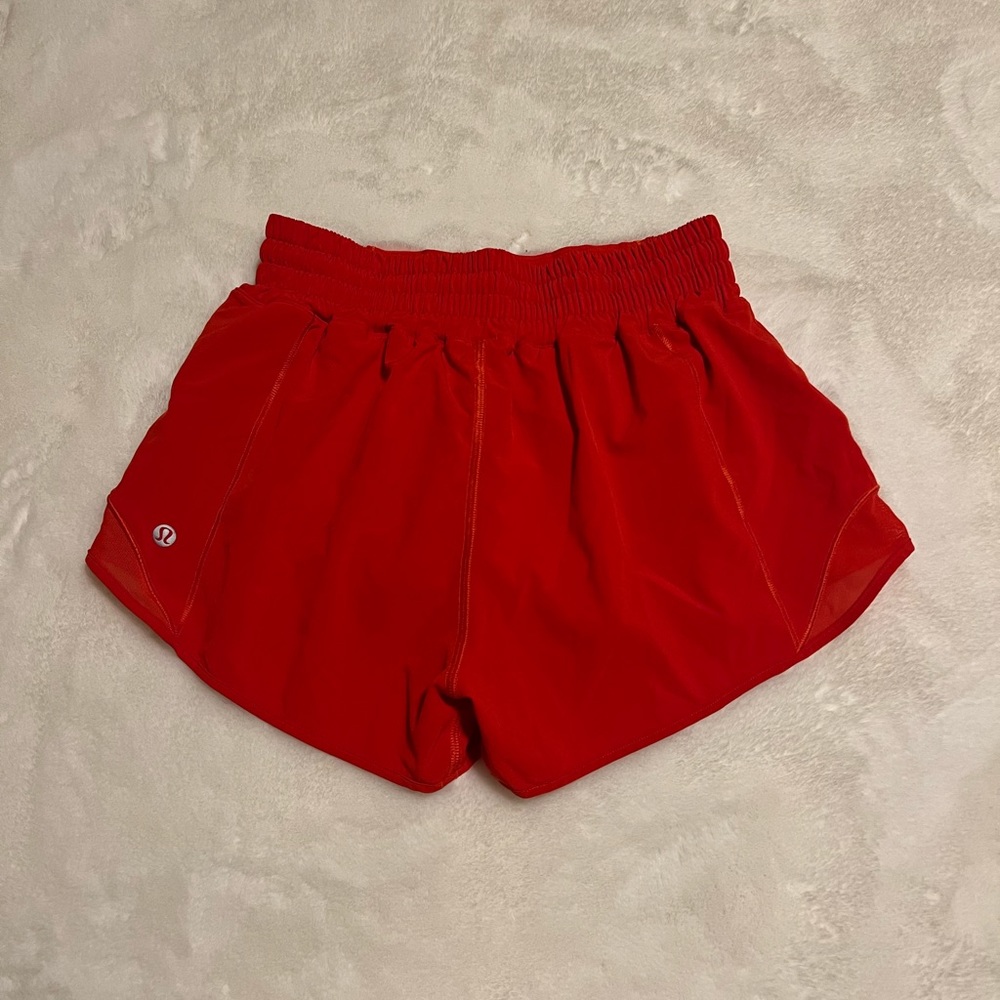 Lululemon 2.5 High rise Hotty hot shorts in size 4